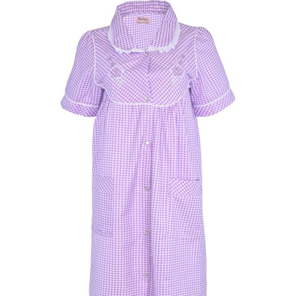 House Dresses for Women with Pockets - Lightweight Breathable Short Sleeve Comfy - Picture 2 of 4